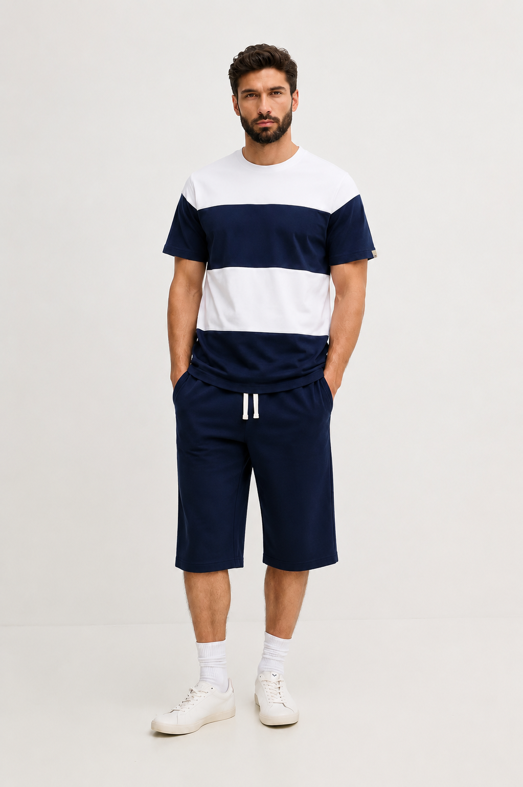 Ensemble Rayé - Coton 100% Premium 280g
