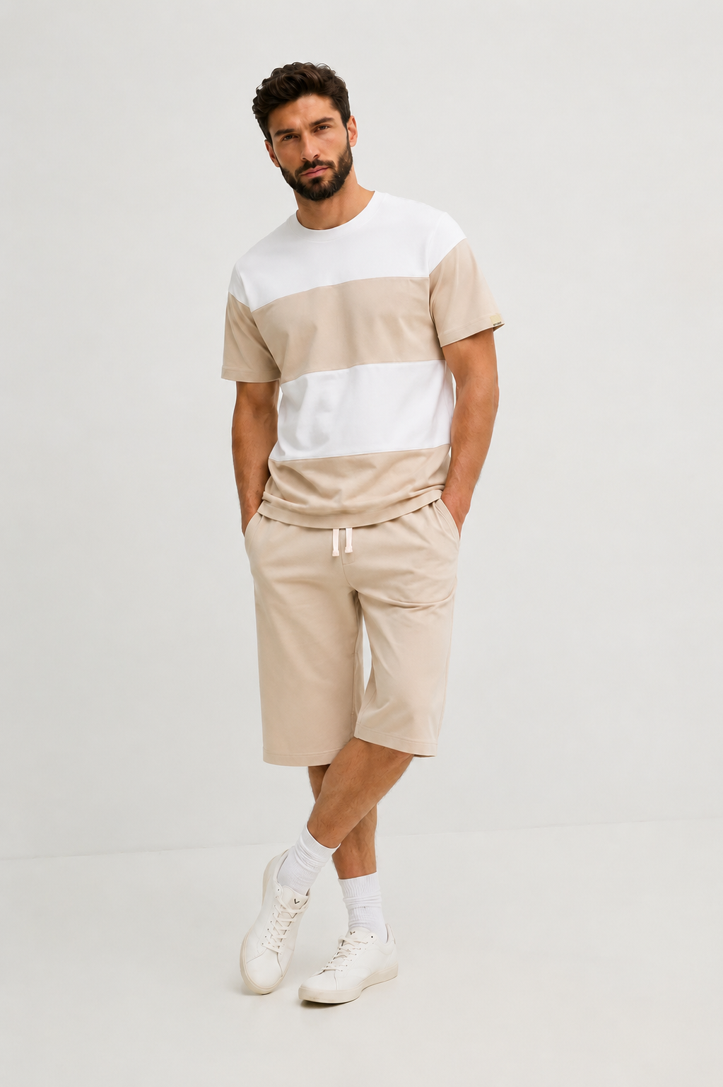 Ensemble Rayé - Coton 100% Premium 280g