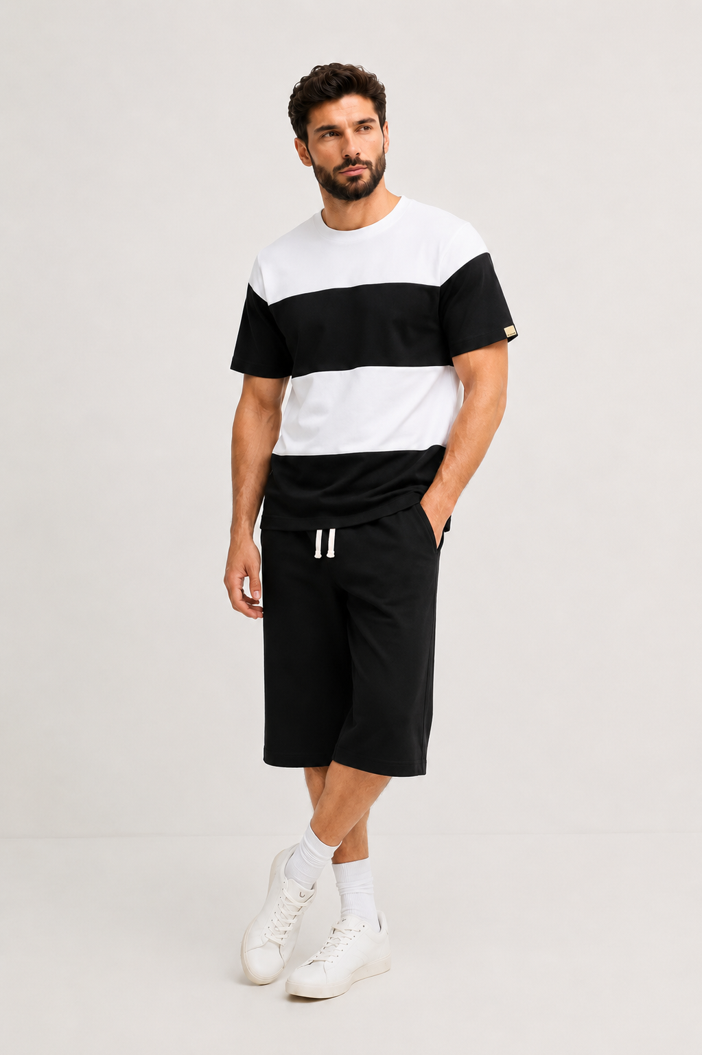 Ensemble Rayé - Coton 100% Premium 280g