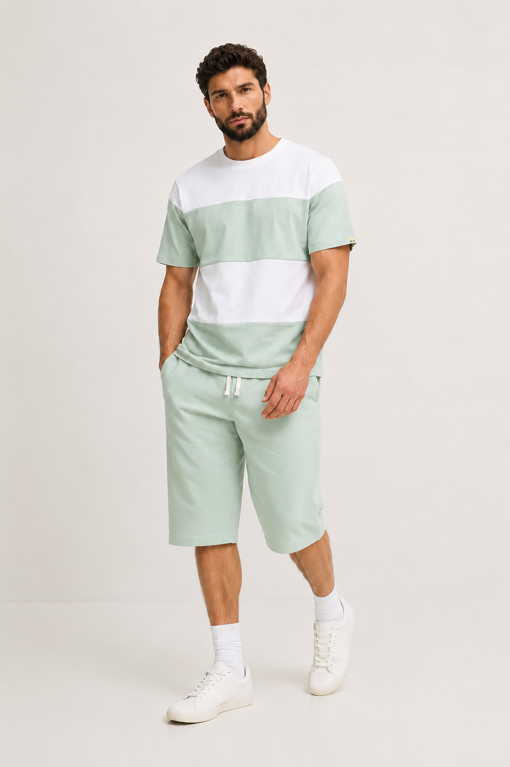 Ensemble Rayé - Coton 100% Premium 280g