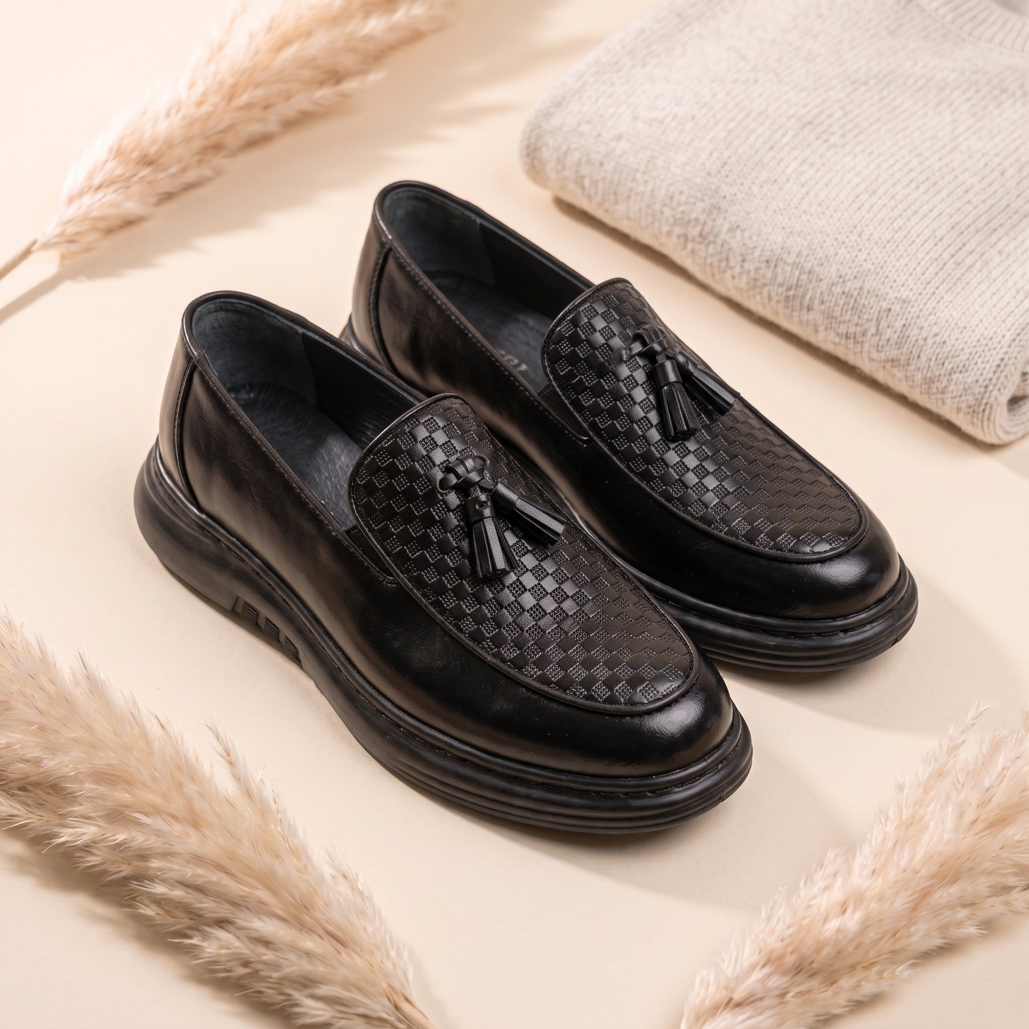 Mocassin Luxurio à Glands en Cuir