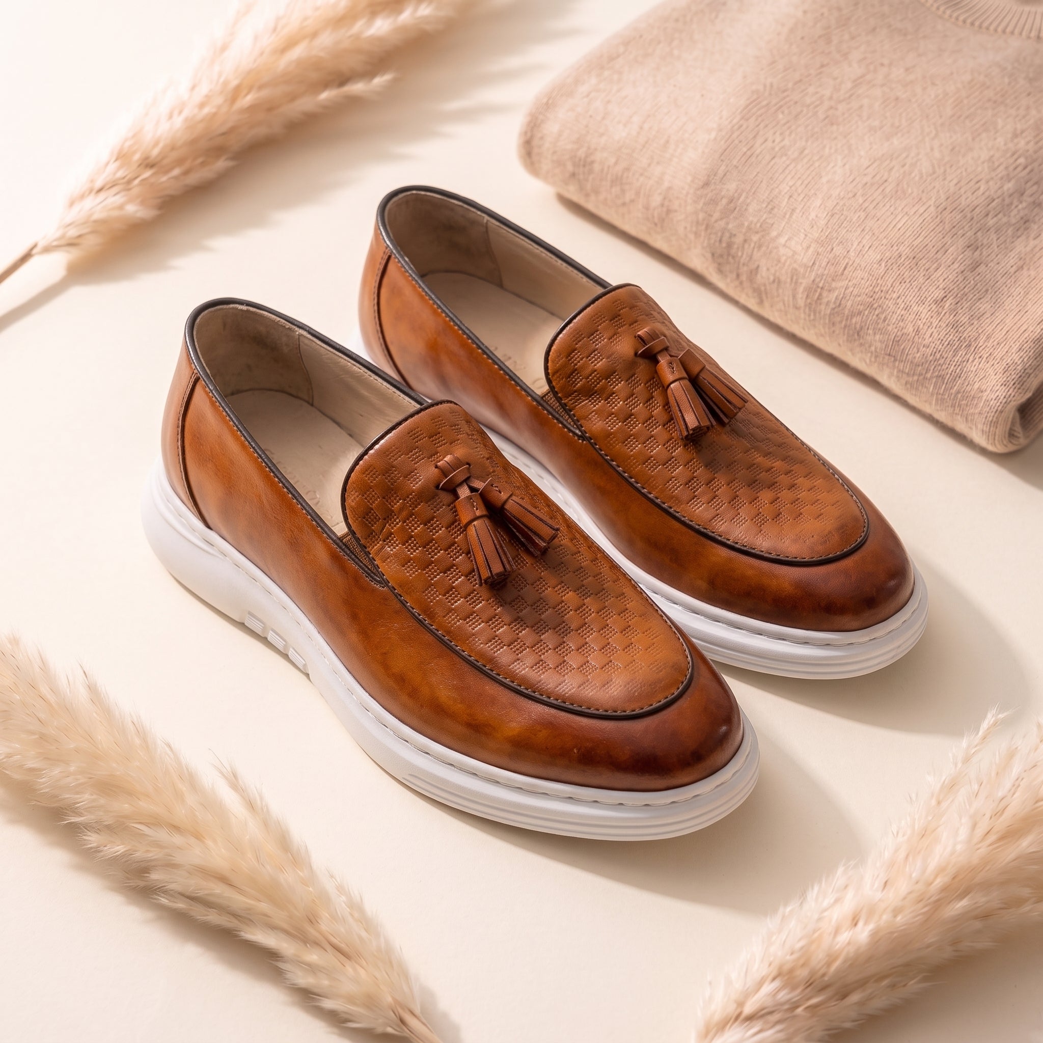Mocassin Luxurio à Glands en Cuir