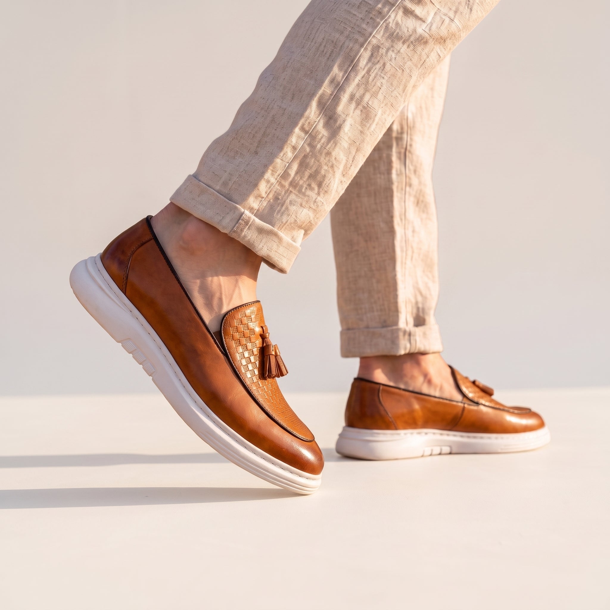 Mocassin Luxurio à Glands en Cuir
