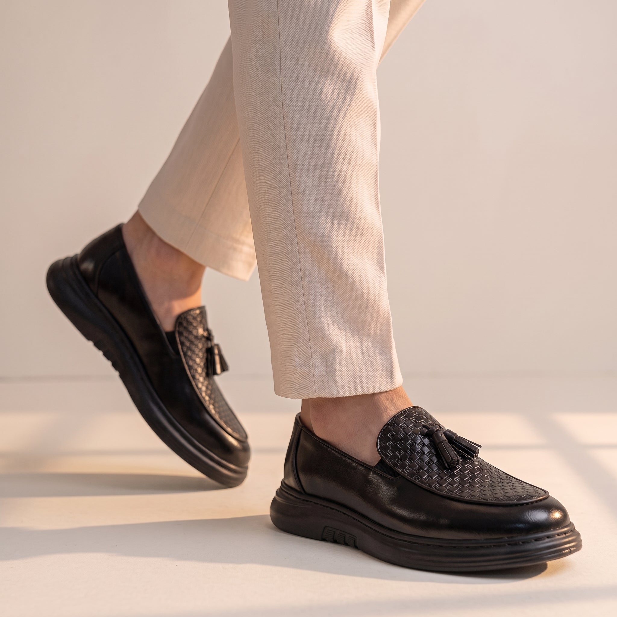 Mocassin Luxurio à Glands en Cuir