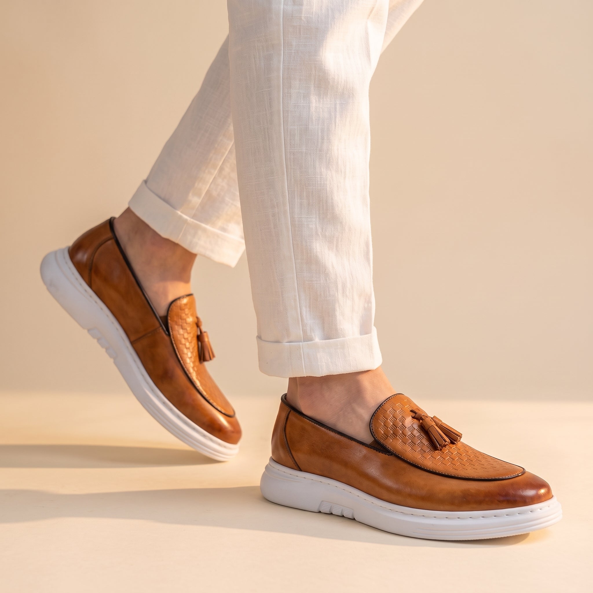 Mocassin Luxurio à Glands en Cuir