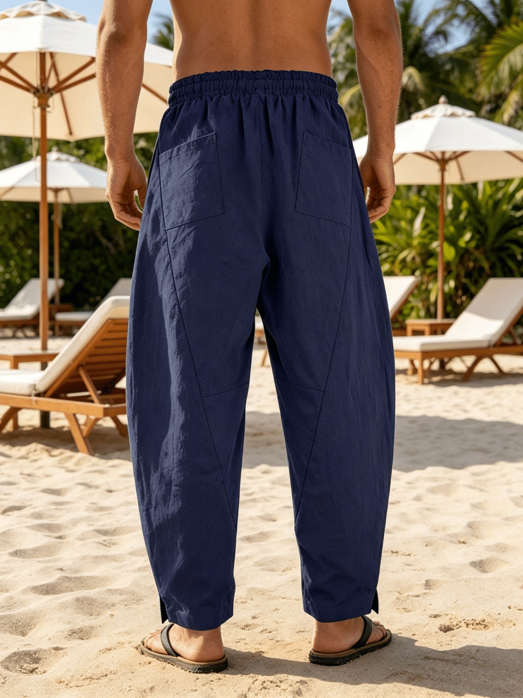 Beach pants en Lin