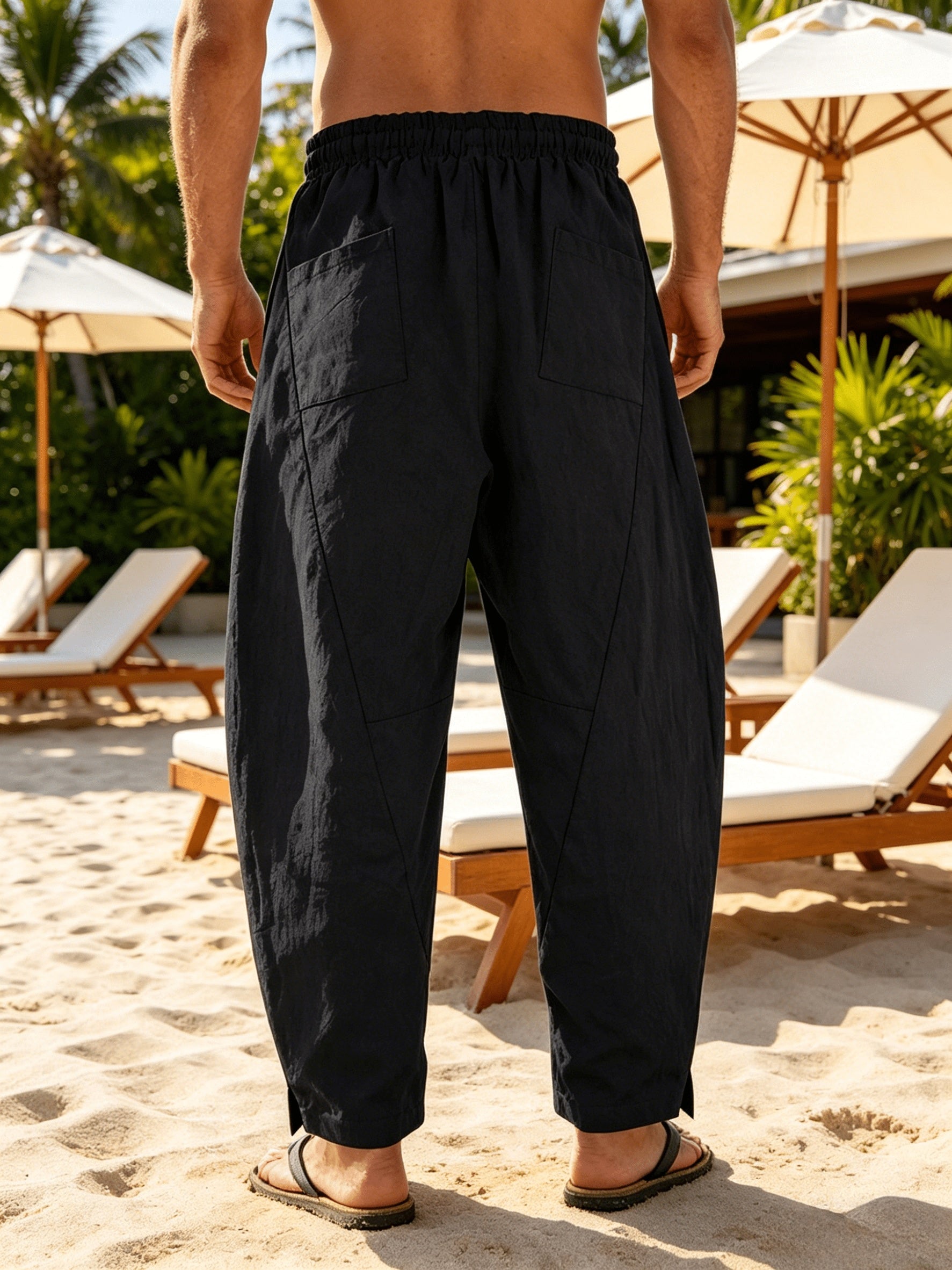 Beach pants en Lin