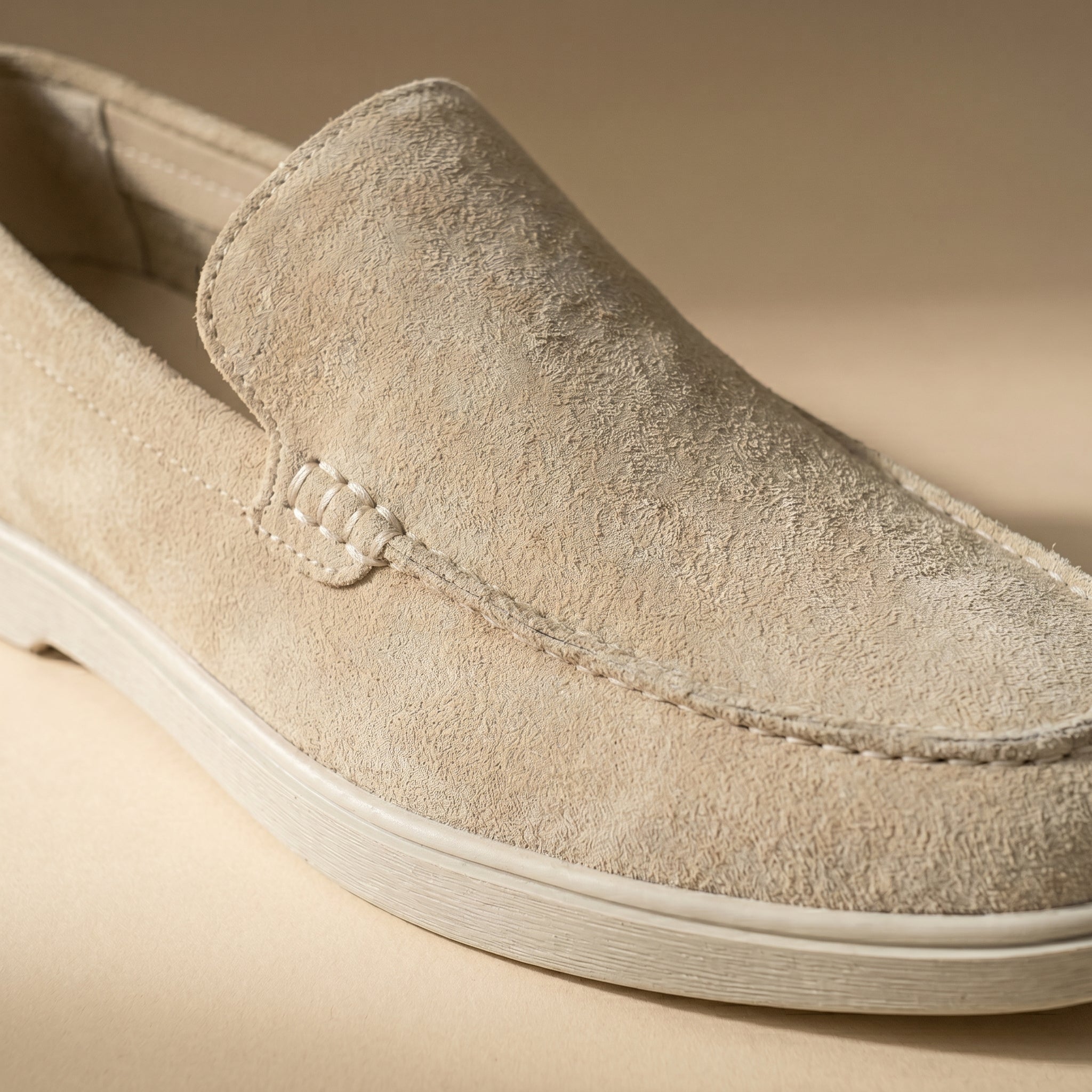 Mocassin Luxurio en Daim Véritable — Édition Été