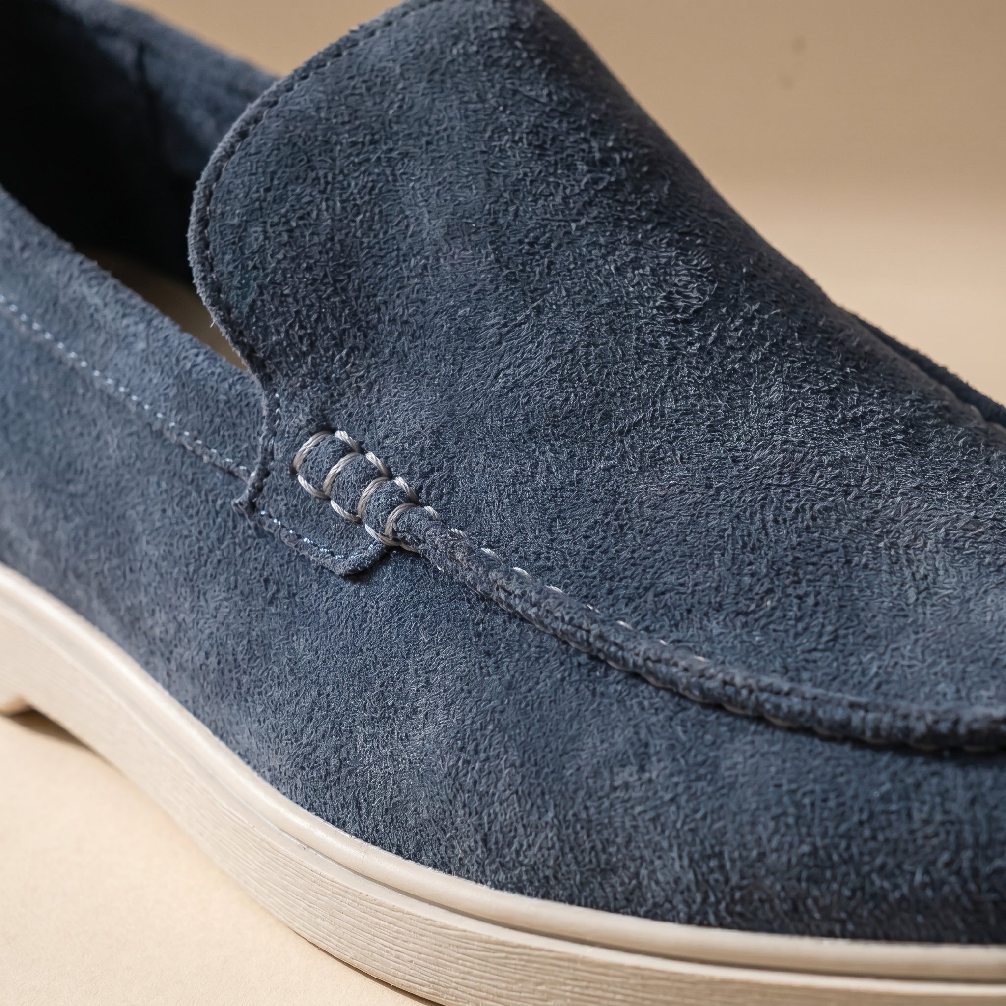 Mocassin Luxurio en Daim Véritable — Édition Été
