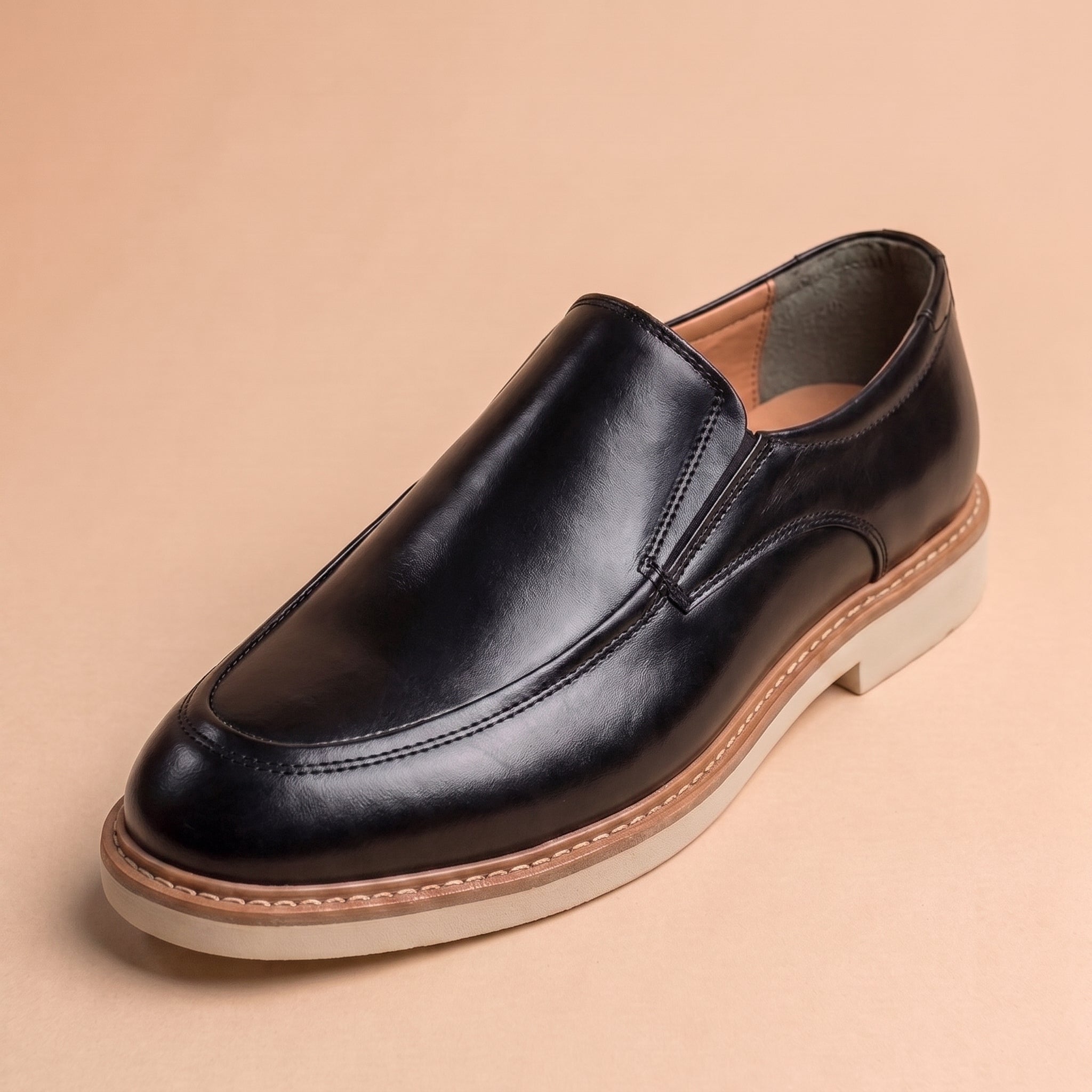 Mocassin Luxurio en Cuir —  (Semelle à Trépointe Cousue)