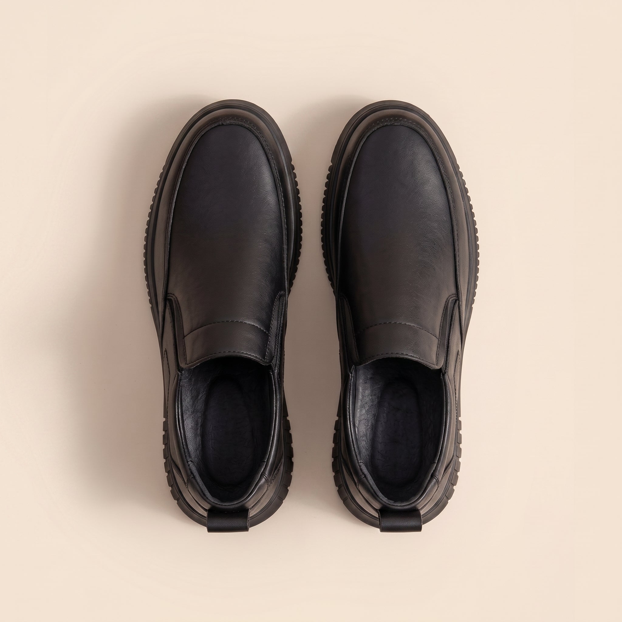 Chaussure Luxurio Confort Orthopédique en Cuir — Édition Noir