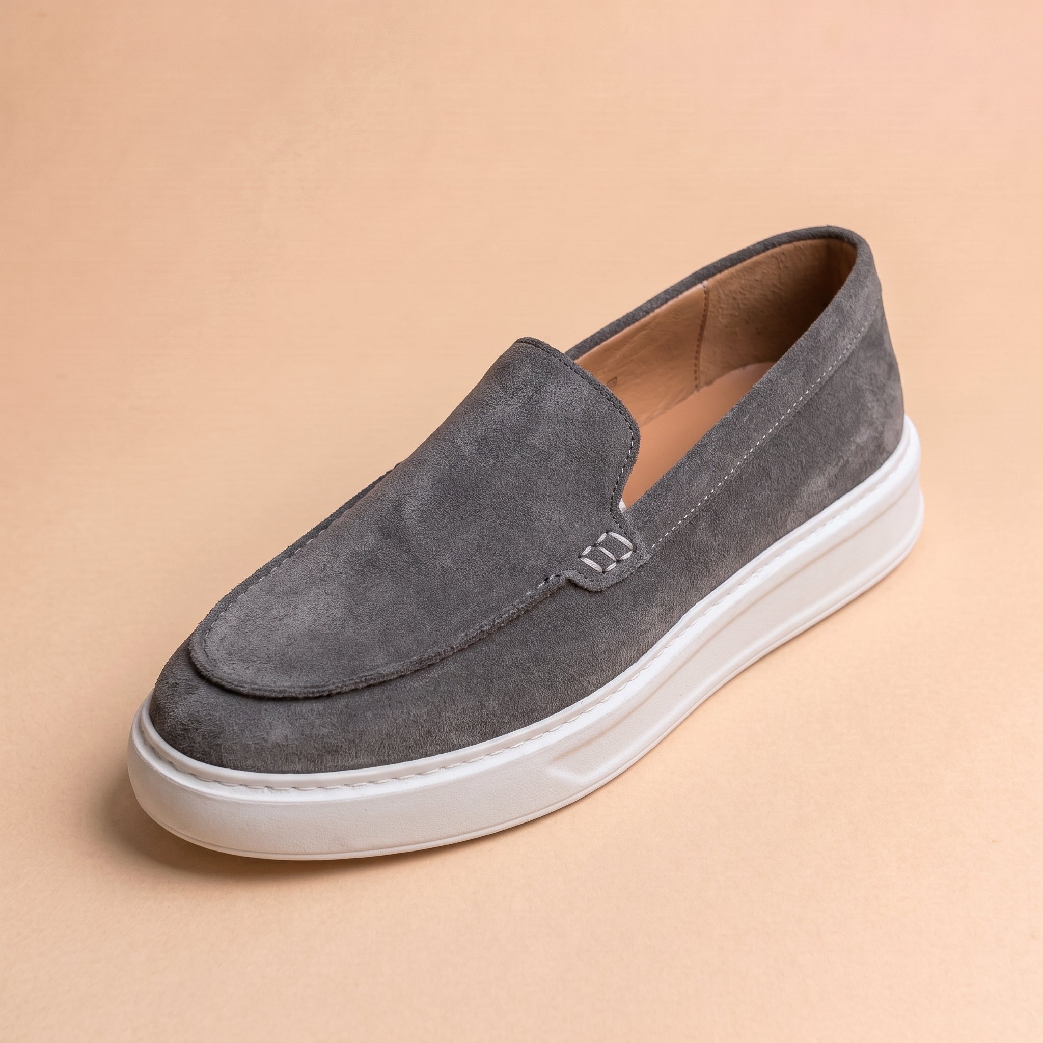 Mocassin Sneaker Luxurio en Daim — Confort Sneaker, Allure Mocassin