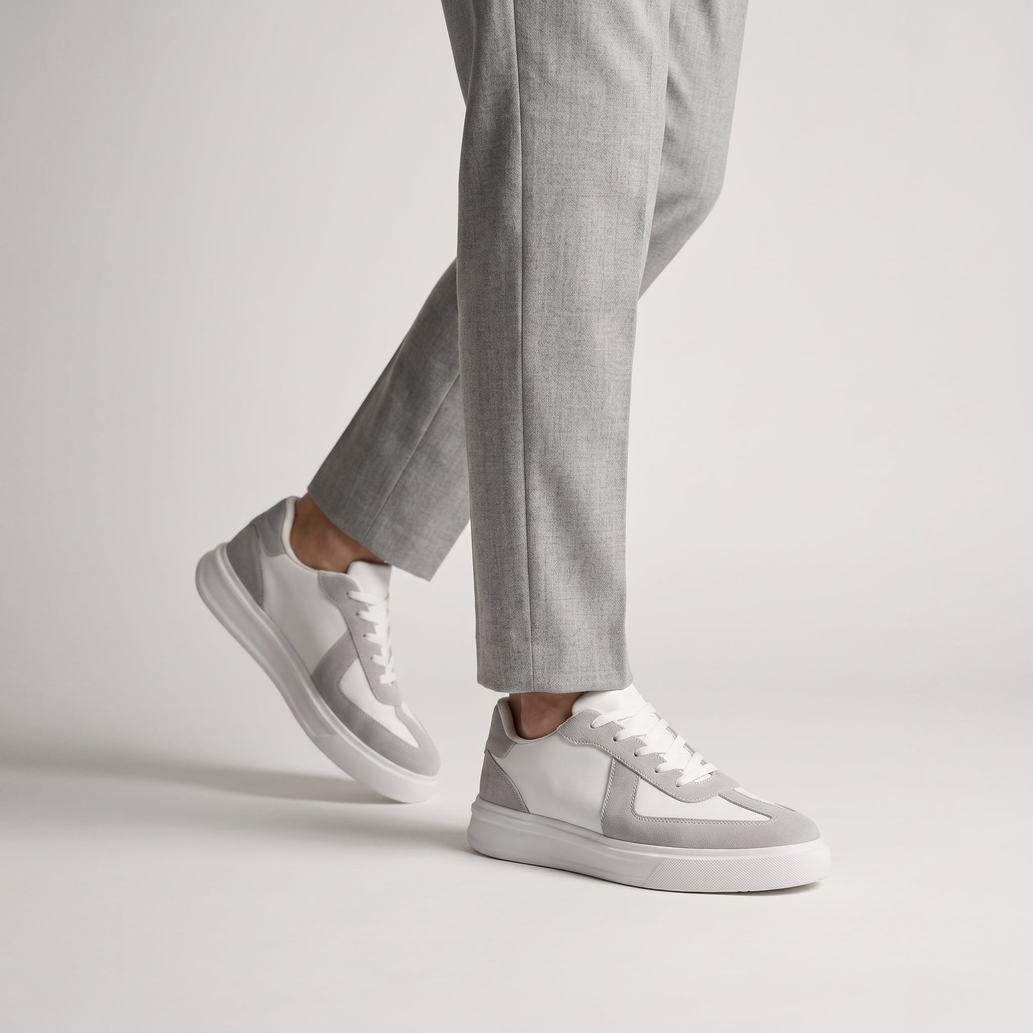 Sneaker Luxurio en Cuir & Daim