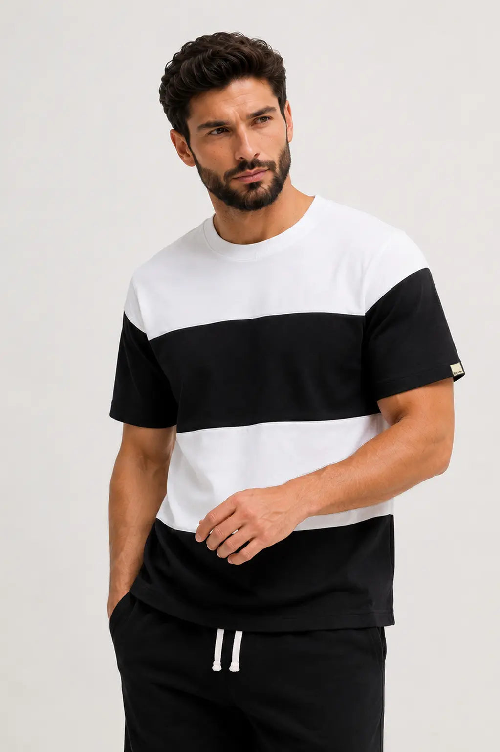 Ensemble Rayé - Coton 100% Premium 280g